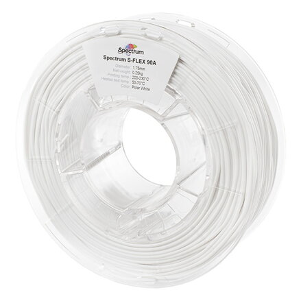 Spectrum 3D filament, S-Flex 90A, 1,75mm, 250g, 80261, polar white