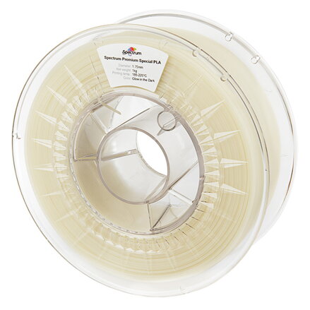 Spectrum 3D filament, PLA glow in the dark, 1,75mm, 1000g, 80072, yellow-green