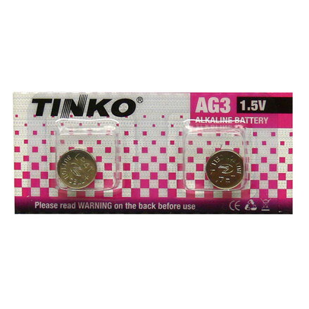 Baterie alkalická, LR41, AG3, 1.5V, bulk Baterie alkalická, LR41, AG3, 1.5V, bulk