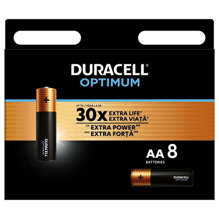 Duracell Optimum Jednorázová alkalická baterie AA, 8-pack