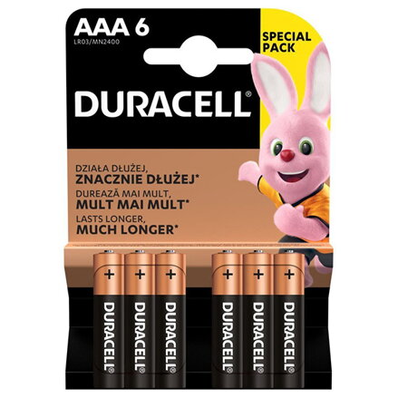Duracell BASIC Jednorázová alkalická baterie AAA, 6-pack