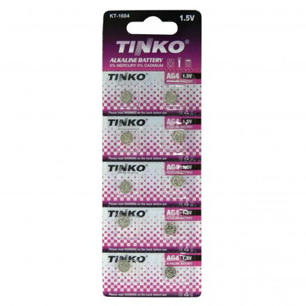 Baterie alkalická, LR66, AG4, 1.5V, No Name, blistr, 10-pack, cena za 1 ks baterie Baterie alkalická, LR66, AG4, 1.5V, No Name, blistr, 10-pack, cena za 1 ks baterie