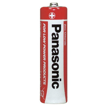 Baterie zinkouhlíková, AA, 1.5V, Panasonic, folie, 4-pack