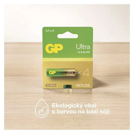 Baterie alkalická, AAA (LR03), AAA, 1.5V, GP, blistr, 8 pack, ULTRA