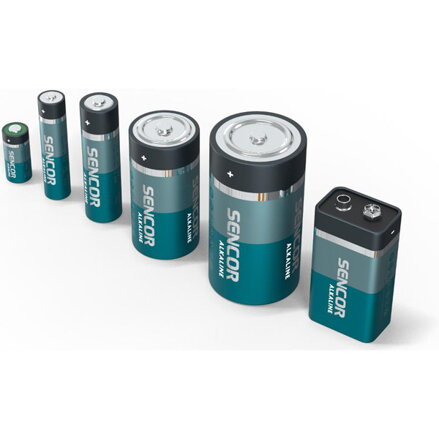 Baterie alkalická, AA, 1.5V, Sencor, blistr, 4-pack