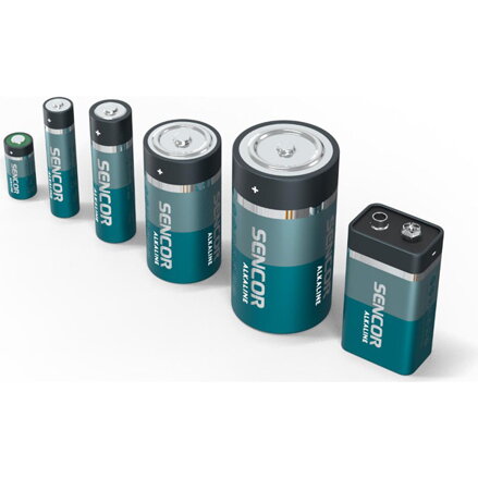 Baterie alkalická, AAA, 1.5V, Sencor, blistr, 6-pack