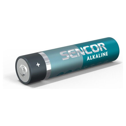 Baterie alkalická, AAA, 1.5V, Sencor, folie, 4-pack