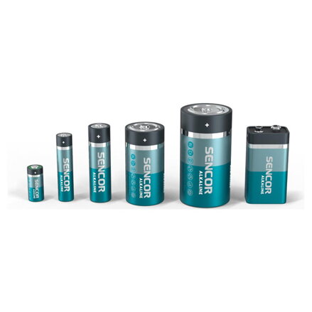Baterie alkalická, AAA, 1.5V, Sencor, folie, 4-pack