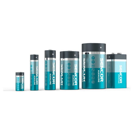 Baterie alkalická, AAA, 1.5V, Sencor, folie, 4-pack