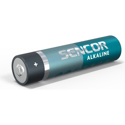 Baterie alkalická, AAA, 1.5V, Sencor, folie, 8-pack