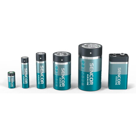 Baterie alkalická, AA, 1.5V, Sencor, blistr, 10-pack