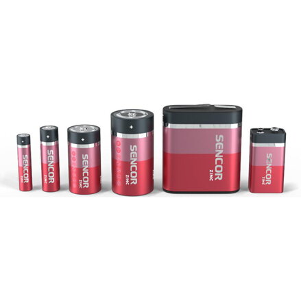 Baterie alkalická, velký monočlánek, D, 1.5V, Sencor, blistr, 2-pack