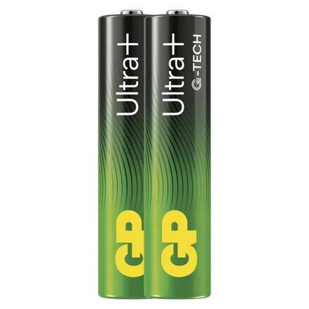 Baterie alkalická, AAA, 1.5V, GP, blistr, 2-pack, Ultra Plus