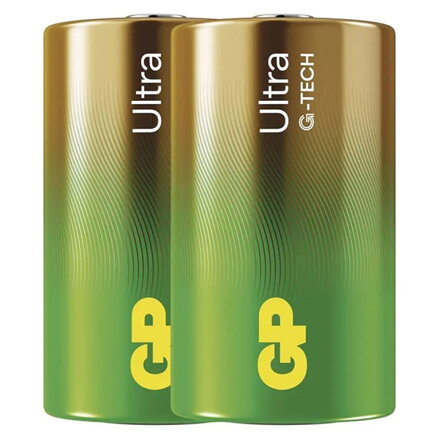 Baterie alkalická, D (LR20), velký monočlánek, D, 1.5V, GP, blistr, 2-pack, Ultra