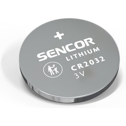 Baterie lithiové, CR2032, 3V, Sencor, blistr, 2-pack