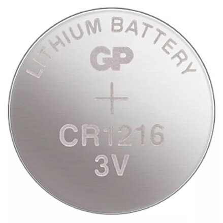 Baterie lithiová, CR1216, CR1216, 3V, GP, blistr, 1-pack