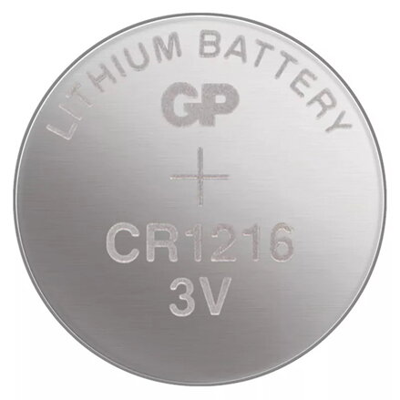 Baterie lithiová, CR1216, CR1216, 3V, GP, blistr, 5-pack