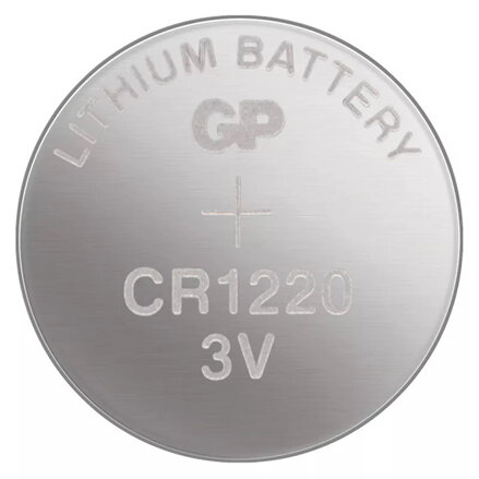 Baterie lithiová, CR1220, 3V, GP, blistr, 5-pack