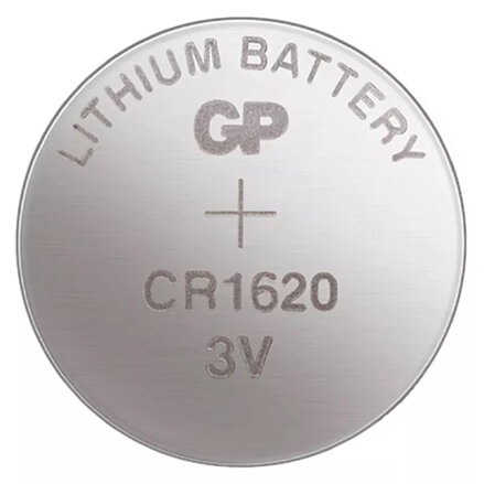 Baterie lithiová, CR1620, CR1620, 3V, GP, blistr, 1-pack