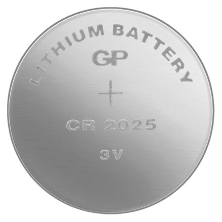 Baterie lithiová, CR2025, 3V, GP, blistr, 2-pack