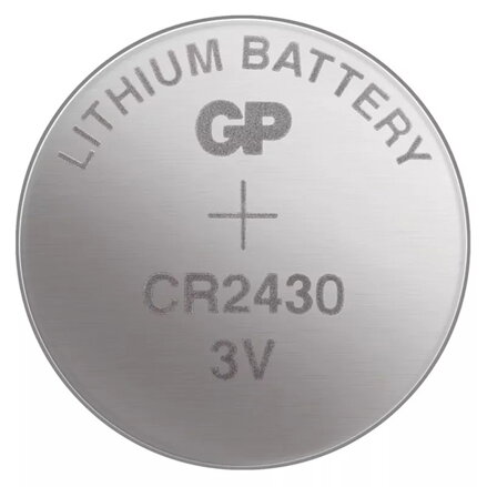 Baterie lithiová, CR2430, 3V, GP, blistr, 1-pack
