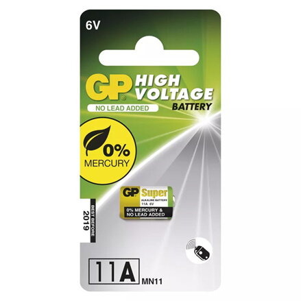Baterie speciální alkalická, 11AF, 6V, GP, blistr, 1-pack, speciální
