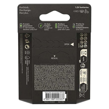 Nabíjecí baterie, AA (HR6), 1.2V, 2000 mAh, GP, papírová krabička, 6-pack, ReCyko Pro