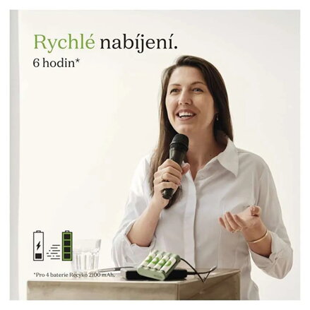 Nabíjecí baterie, AA (HR6), 1.2V, 2100 mAh, GP, papírová krabička, 2-pack, ReCyko