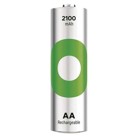 Nabíjecí baterie, AA (HR6), 1.2V, 2100 mAh, GP, papírová krabička, 2-pack, ReCyko