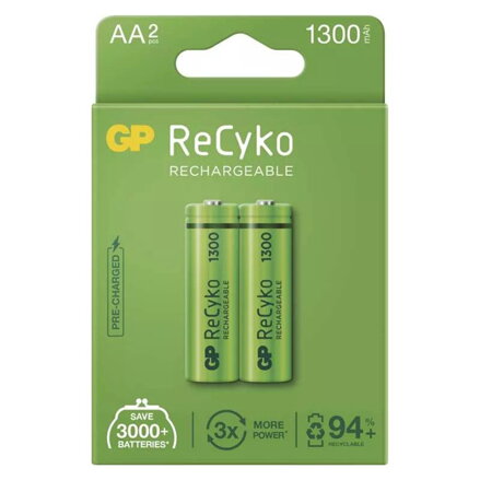 GP Nabíjecí Ni-MH baterie AA, 2-pack