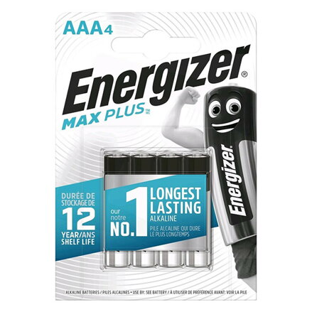 ENERGIZER Max Plus Jednorázová alkalická baterie AAA, 4-pack