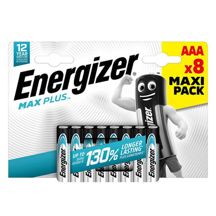 ENERGIZER MAX Plus Jednorázová alkalická baterie AAA, 8-pack