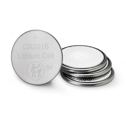 Baterie lithiová, knoflíková, CR2016, 3V, Verbatim, blistr, 4-pack, 49531