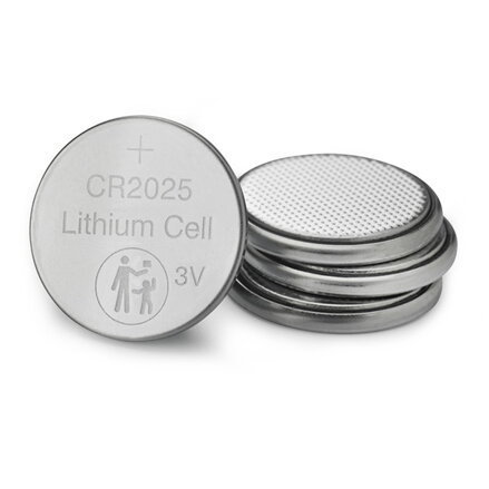 Baterie lithiová, knoflíková, CR2025, 3V, Verbatim, blistr, 4-pack, 49532