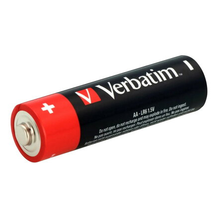 Baterie alkalická, AA-LR6 Mignon, AA, 1.5V, Verbatim, blistr, 20-pack, 49877