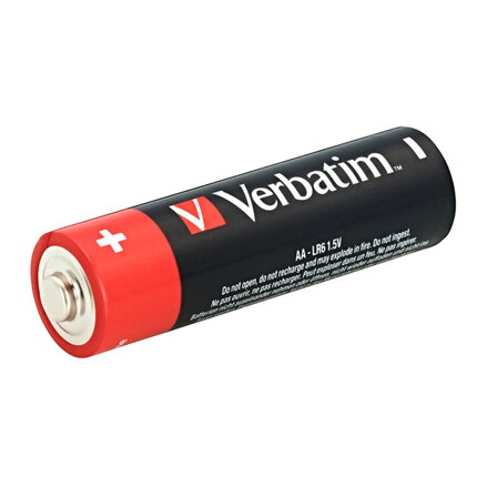 Baterie alkalická, AA (LR6), AA, 1.5V, Verbatim, blistr, 4-pack, 49921