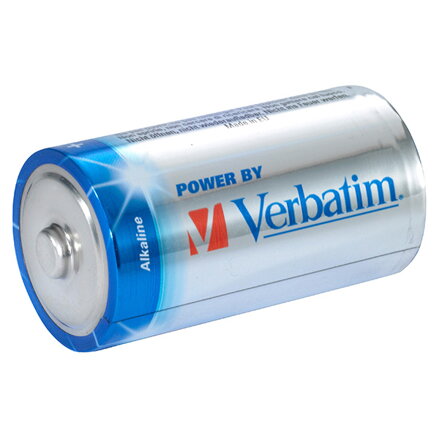 Baterie alkalická, LR14, malý monočlánek, C, 1.5V, Verbatim, blistr, 2-pack, 49922, malý monočlánek