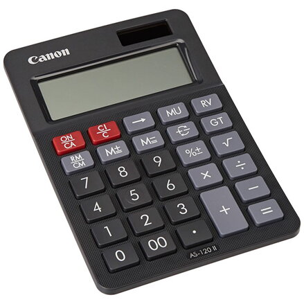 Canon kalkulačka AS-120 II EMEA, 4722C002, černá, stolní, dvanáctimístná