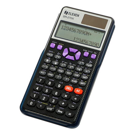 Eleven Kalkulačka SR-270X, černá, školní