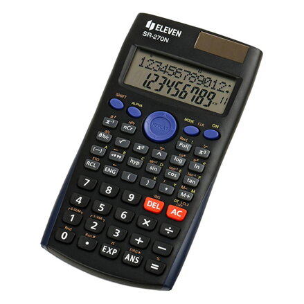 Eleven Kalkulačka SR-270N, černá, školní