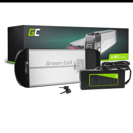 Green Cell baterie pro elektrokola 36V 10Ah s nabíječkou