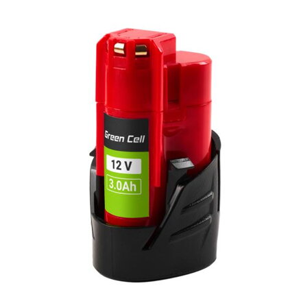 Green Cell baterie pro Milwaukee M12 12V 3Ah náhradní baterie M12 B3 4932451388