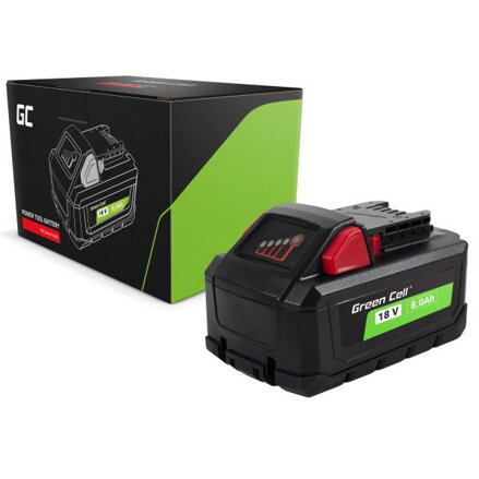 Green Cell baterie pro Milwaukee M18 18V 8Ah náhradní baterie M18 HB8 4932471070