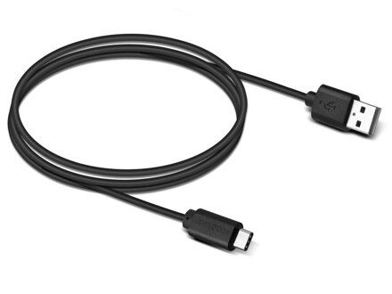 Kabel USB (2.0), USB A M- USB C M, 1m, černý, Avacom