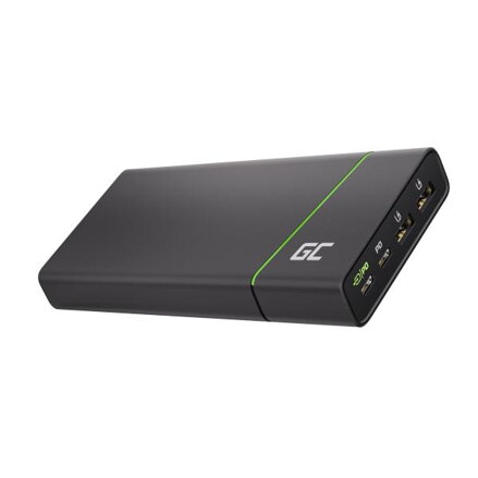 Green Cell powerbanka GC PowerPlay Ultra 26800mAh 128W, 4 nabíjecí porty pro notebooky, iPad, iPhone, Nintendo Switch a další
