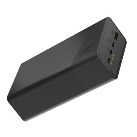 Greencell PowerPlay 30 - černá barva powerbanka s 30, 000mAh, 22.5W, 4 ports