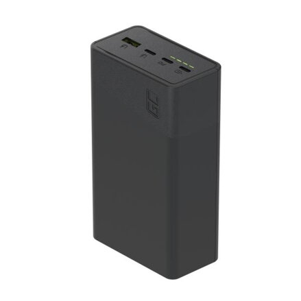 Greencell PowerPlay 30 - černá barva powerbanka s 30, 000mAh, 22.5W, 4 ports