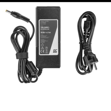 Green Cell PRO nabíječka,  AC adaptér pro Acer 90W / 19V 4,74A / 5.5mm-1.7mm