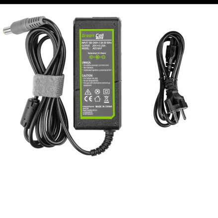AC adaptér Green Cell  20V 3.25A 65W pro Lenovo B590 ThinkPad R61 R500 T430 T430s T510 T520 T530 X200 X201 X220 X230