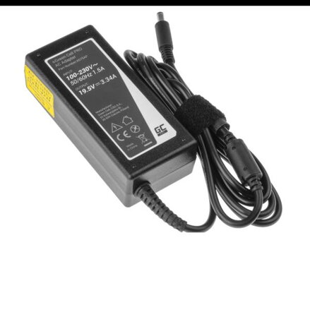 Green Cell Nabíječka Dell Inspiron Green Cell 19.5V, 3.34A, 65W, AD75AP ochrana proti přehřátí a přepětí